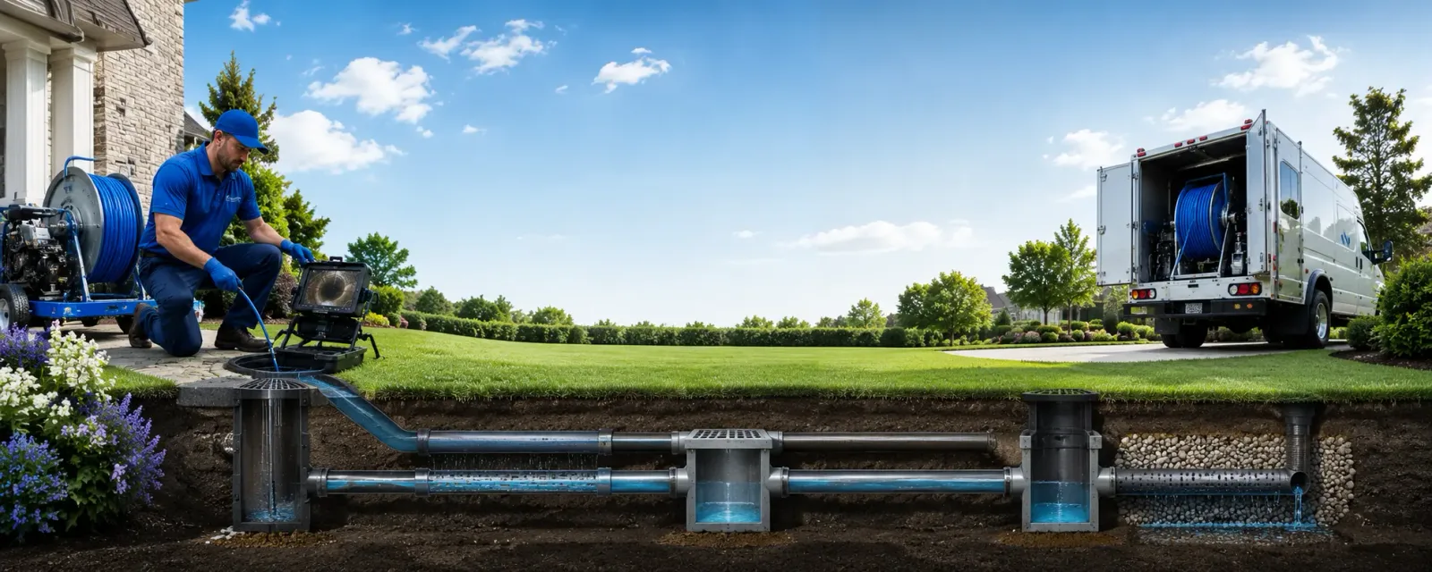 Outdoor drain cleaning information for Rolling Hills, WY
